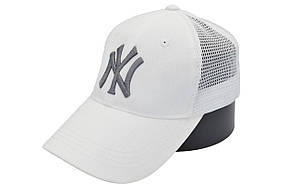 Бейсболка сітка Art cap New York Yankees 55-61 см біла (0919-869), фото 4
