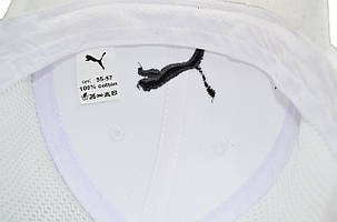 Бейсболка сітка Art cap Puma 55-61 см біла (0919-870), фото 2