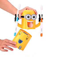 Детский диспенсер для зубной пасты Миньон Brush Holder, Автоматический дозатор с держателем Shoptren
