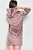 Халат жіночий напівбатальний велюровий пудрового кольору 174048P, фото 3