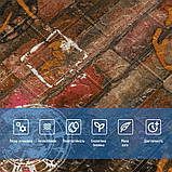 Декоративна 3D панель самоклейка 700х770х6мм Помаранчевий (цегла графіті) (025) SW-00000081, фото 4