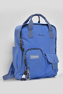 Жіночий рюкзак текстильний темно-блакитного кольору 173415S