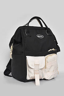 Жіночий рюкзак текстильний чорного кольору 173429S