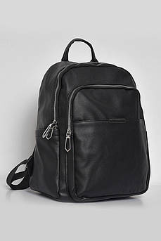 Жіночий рюкзак з екошкіри чорного кольору 173468S