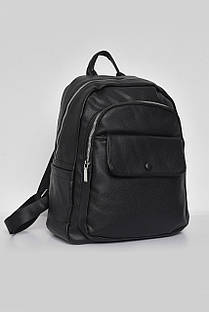 Жіночий рюкзак з екошкіри чорного кольору 173470S