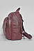 Жіночий рюкзак з екошкіри темно-рожевого кольору 173478S, фото 2