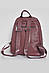 Жіночий рюкзак з екошкіри темно-рожевого кольору 173478S, фото 3