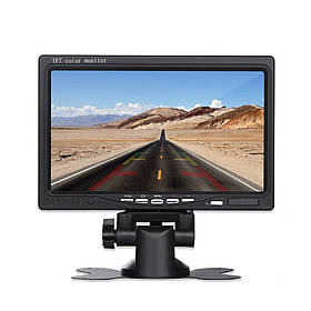 Автомобільний монітор (екран) для камери заднього виду (підтримує 2 камери) TFT 7" (8321)