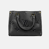 Женская кожаная сумочка луи витон чёрная Louis Vuitton изысканная молодёжная сумочка через плечо