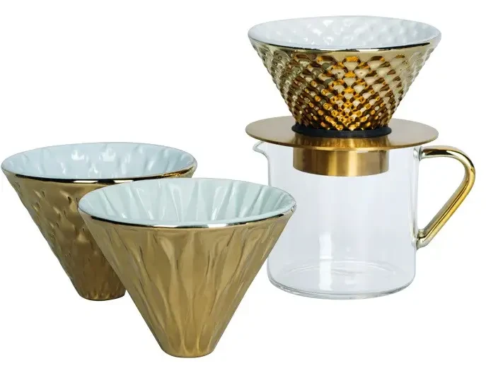 Подарунковий набір Loveramics Coffee Dripper Gold
