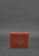 Шкіряний гаманець mini 3.0 (кард-кейс) світло-коричневий Crazy Horse