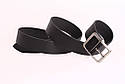 Чоловічий ремінь з натуральної шкіри під джинси 31-1993 чорний, фото 4