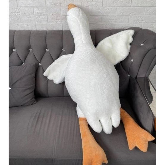 Подушка у вигляді іграшки 110 см, Гуси подушка, Дітям м'які іграшки подушки гусь іграшка PE-30, фото 1