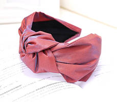 Обруч для волосся. Червоний з синім відливом