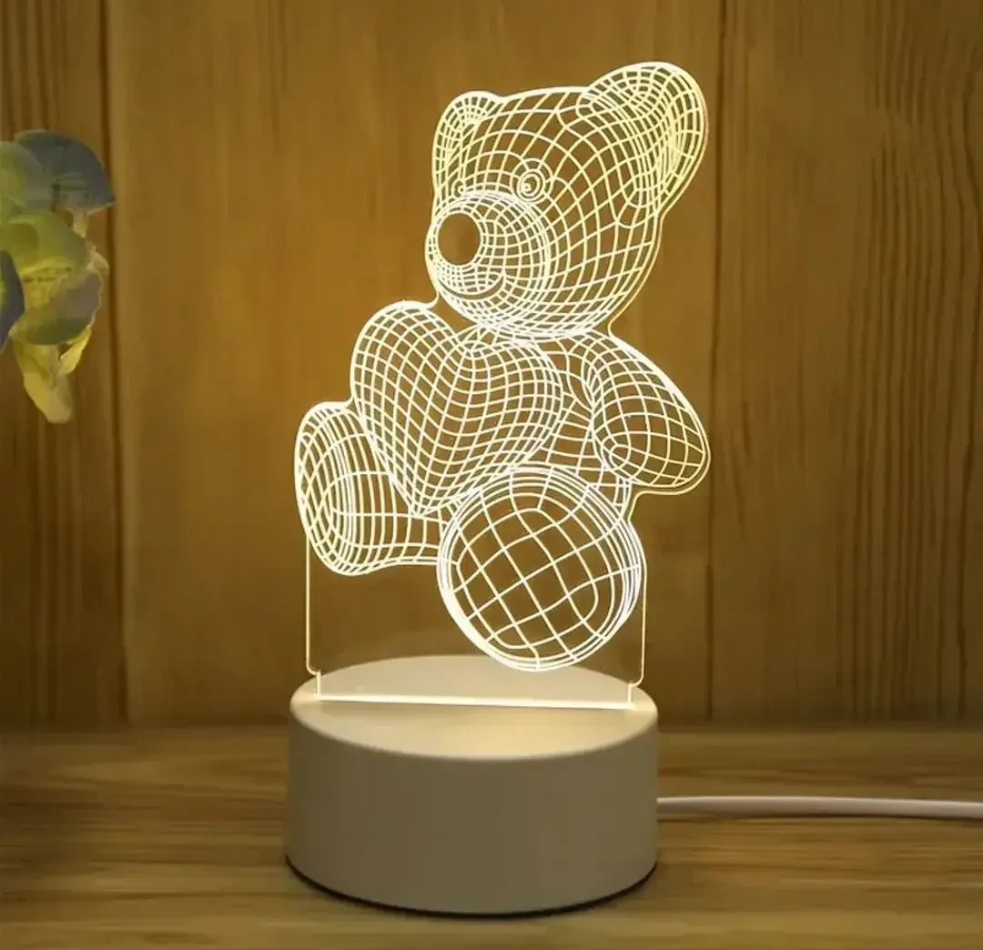 Нічник LAMP 3D-10 Ведмедик із серцем Лучшая цена, фото 1