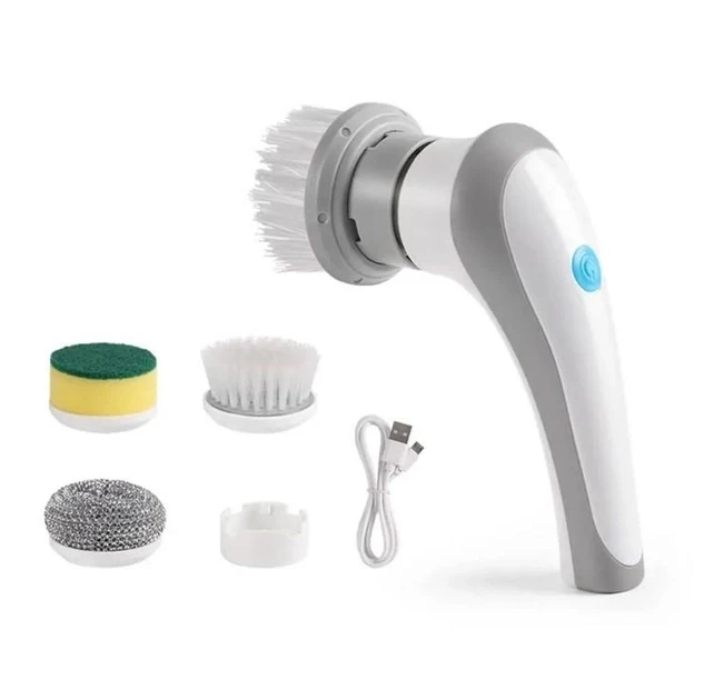 Акумуляторна щітка для миття зі змінними насадками Electric Cleaning Brush Лучшая цена, фото 1