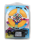 Стрічка силіконова LED NEON 5M Yellow Світлодіодна смуга жовта 12V-220V, фото 11