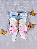 Бантік - пов'язка для дитячого конверта на гумці Lari Рожевий, фото 2
