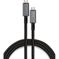 Дата кабель USB-C to USB-C 0.8m USB4 240W 40GBps 8K60Hz Nylon Vinga (VCPDCU4) ТЦ Арена ТЦ Арена