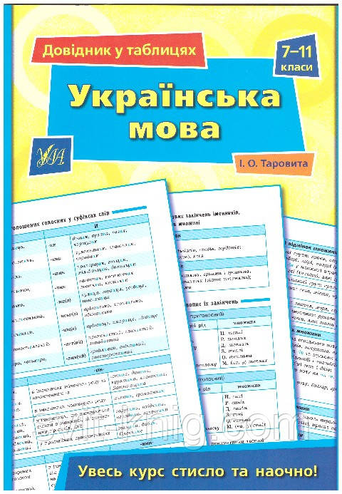 Українська мова. Довідник у таблицях. 7-11 клас