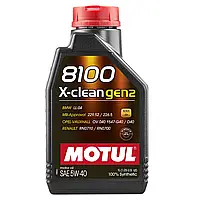 Масло моторное MOTUL 8100 X-clean gen2 5W-40 1 л (109774)