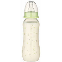Бутылочка для кормления Baby-Nova Droplets, 240 мл, Салатовый (3960077)