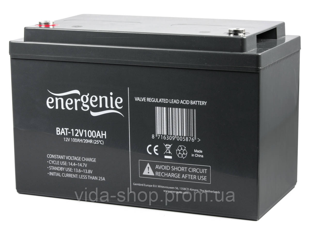 Акумуляторна батарея 12 В 100 A·год EnerGenie BAT-12V100AH — Vida-Shop