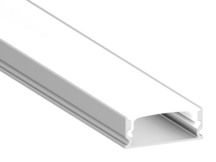Профіль накладний DIMAX під LED стрічку 2 м.п. алюміній+розсіювач