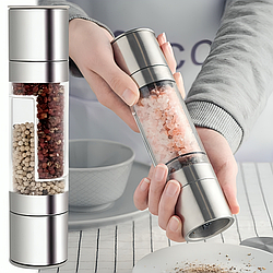 Подвійний млин для перцю та солі механічний, Duo Grinder / Млин для спецій / Ручна перцемолка