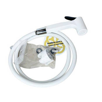 Якісний гігієнічний душ Consolatus 1/2", пластик, ПВХ шланг, білий Sanpreis