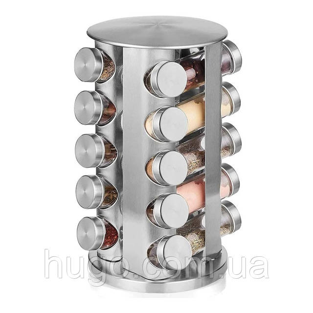 Набор для специй и приправ 20 баночек (34х18см), с поворотом на