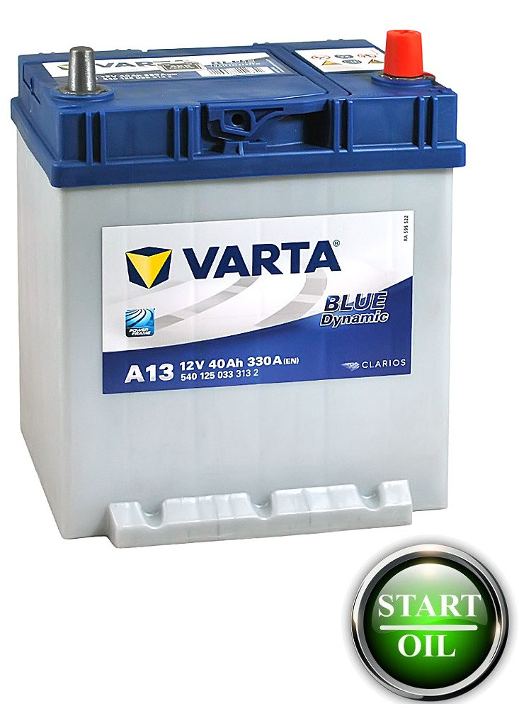 Акумулятор VARTA 40Ah 330А R+ Blue Dynamic A13