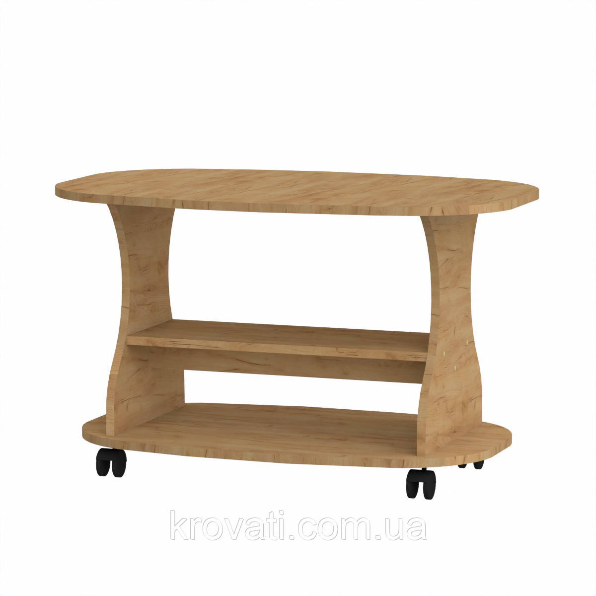 Журнальный столик Каприз Л, Компанит,  Дуб Крафт Золотий