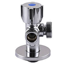 Кран кульовий кутовий подвійний SELBA 1/2| х 1/2"х3/4| DOUBLE (SL1599), фото 3