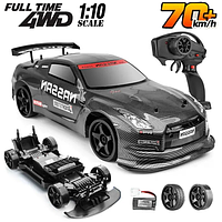 1:10 70 км/ч Nissan GT-R Дрифт игрушка Гоночная машинка 46см 2.4G 4WD 2 батареи