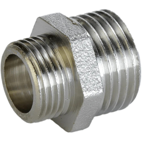 Ніпель редукційний нікельований 3/4| НР х 1/2| НР штампований А0511А (нк) VA