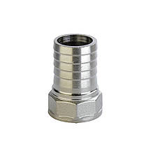 Штуцер нікельований 1/2| ВР х 18 мм штампований А2035А (нк) VA, фото 3