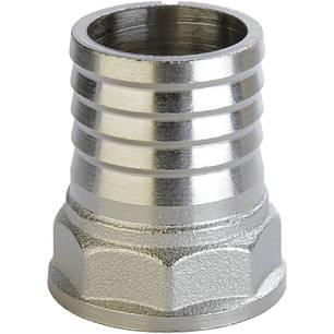 Штуцер нікельований 1| ВР х 30 мм штампований А2071А (нк) VA, фото 1