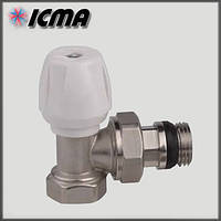 Кран радіаторний з антипротечкою 1/2" ICMA кутовий арт.802+940