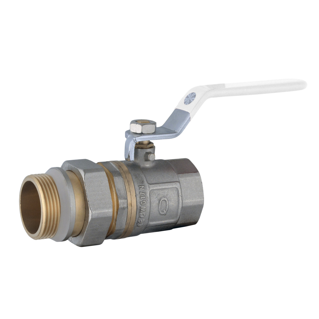 Кран кульовий прямий з американкою Q PROFESSIONAL QP003 PN40 2|