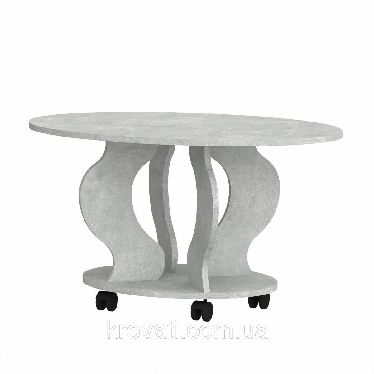 Овальний журнальний стіл Венеція 2, Компаніт, Ательє світлий