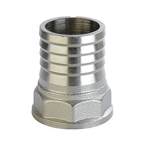 Штуцер нікельований 1| ВР х 30 мм штампований А2071А (нк) VA, фото 2