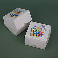 Пасхальная Коробочка 110*110*80 мм Коробка под пасхальные подарки сувениры гостинцы