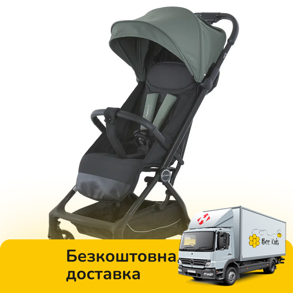 Прогулянковий візочок дитячий EL CAMINO MUSE ME 1118 Khaki Green Хакі, фото 1
