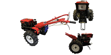 Мотоблок Forte МД-101 LUX дизельний [10 к.с. / 573 см3 / передачі 6-2 / без плуга], фото 1