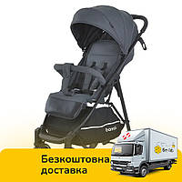 Коляска прогулянкова дитяча Bambi M 4249-2 Gray Matt Темно-сіра