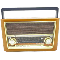 Аккумуляторный радиоприемник Everton RT-321 с фонарем Портативный радиоприемник с Bluetooth FM USB и SD