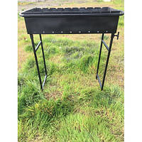 Універсальний Мангал зі знімними ніжками на 9 шампурів 4мм (З ЖАРОМІЦНИМ ПОКРИТТЯМ)  М9-4N, фото 4