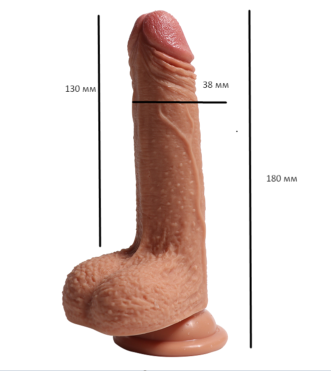 Фалоімітатор "Crowley`s penis", мулат