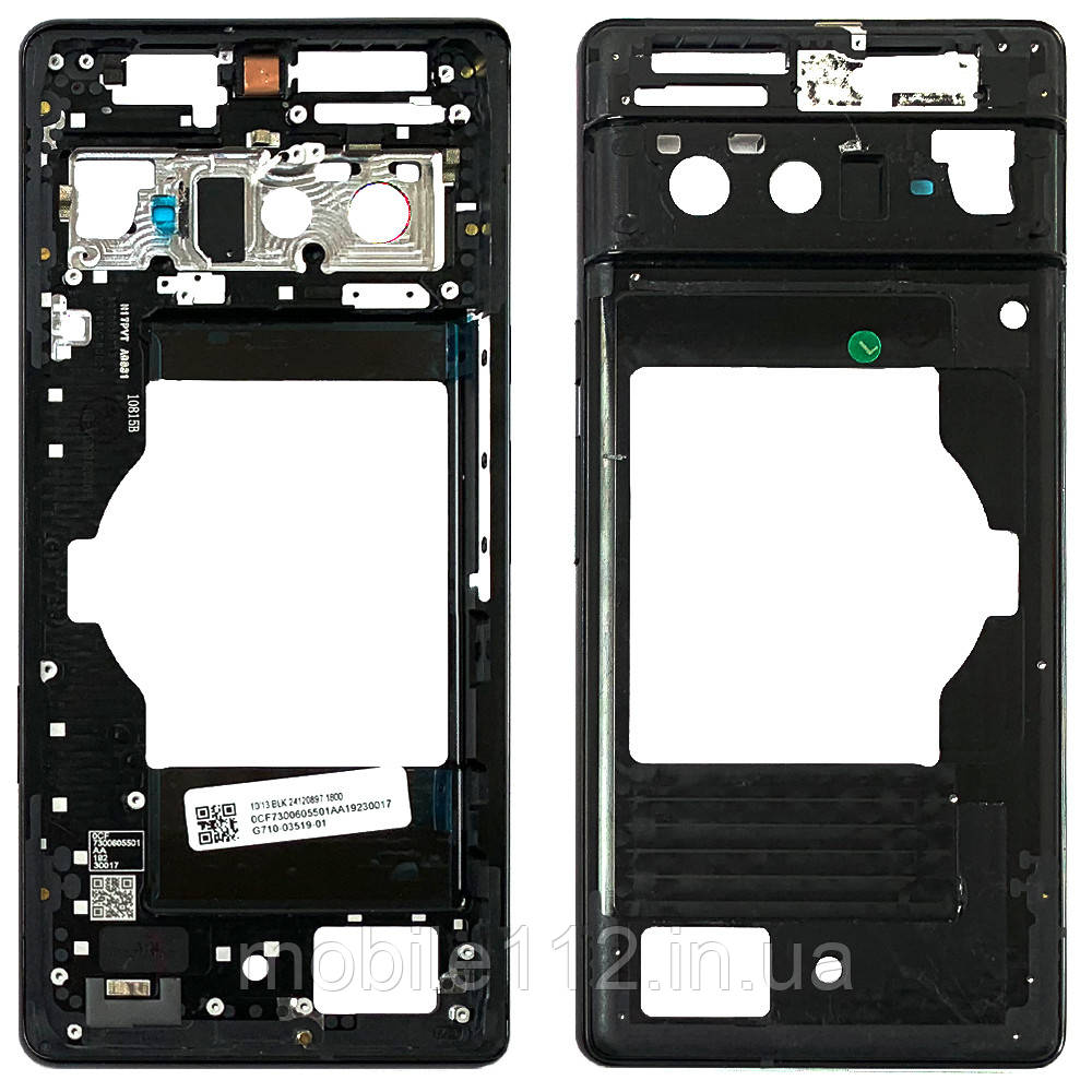 Рамка корпусу Google Pixel 6 Pro (чорна оригінал Китай), фото 1